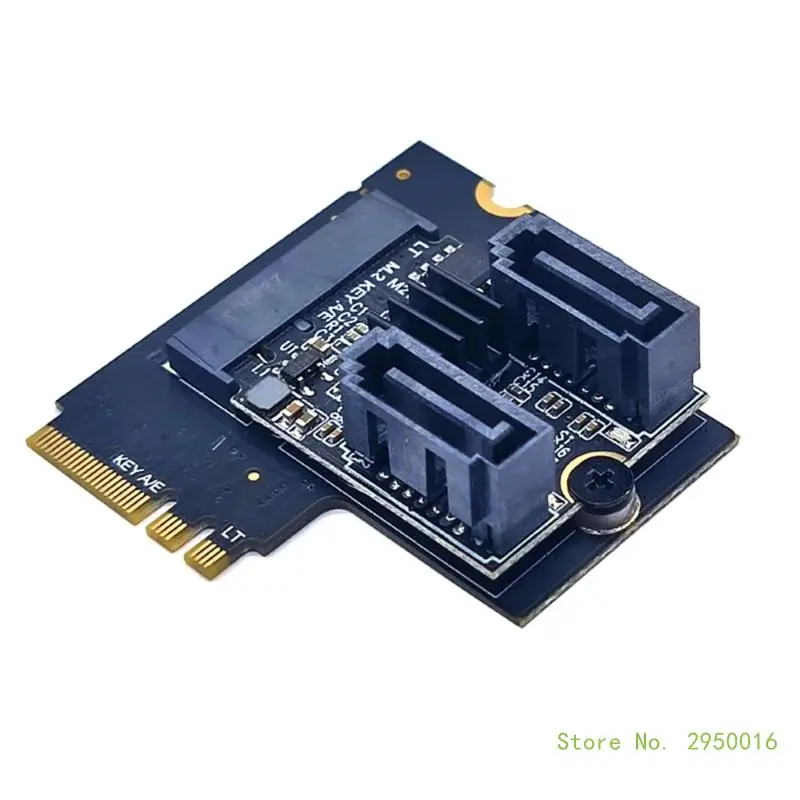 

CORA KEY-A Network Card NGFF to 2xSATA3.0 Adapter 6G Плата расширения