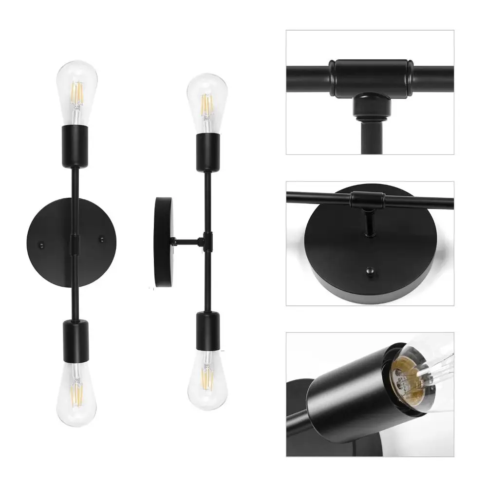 

Креативное украшение для дома, 2 двойных головки, E27, держатель лампы, настенная лампа, основа, фотолампа, светильник для потолка