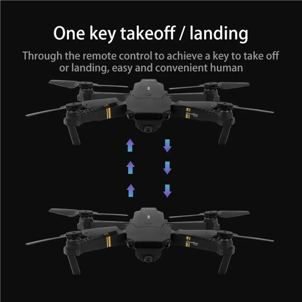 

WiFi Mini Drone Selfie with HD View Camera Aircraft Optical Flow Positioning Folding RC Quadcopter Toy