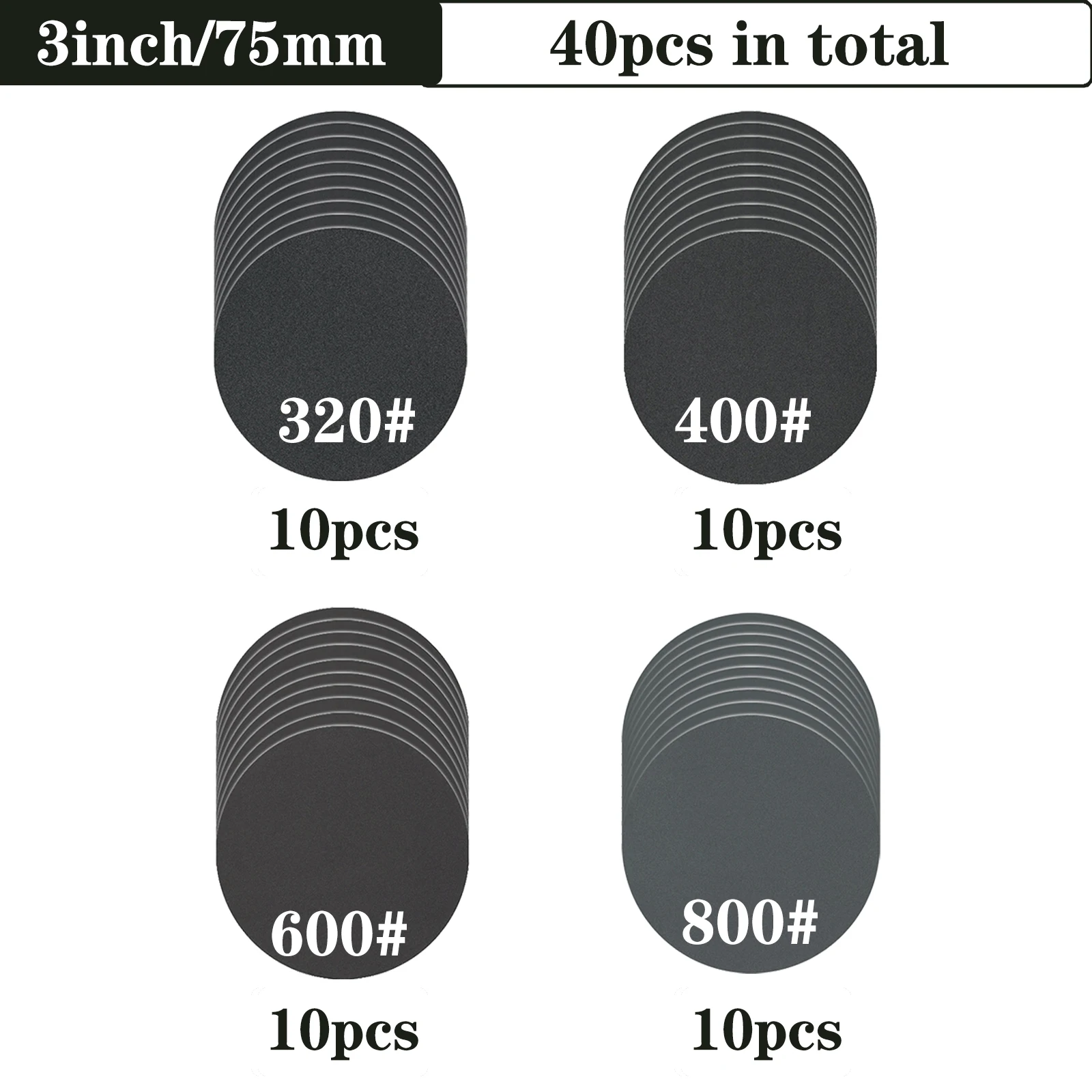 

Шлифовальные диски с крючком и петлей 75 мм, 80-5000 grit