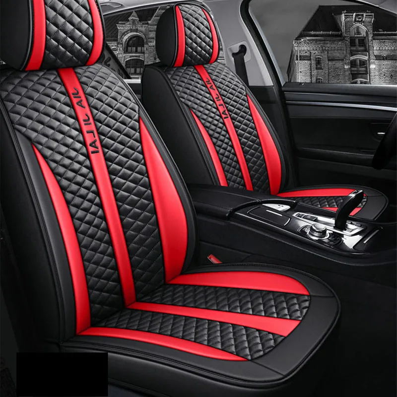 

Car Seat Cover Pu Leather Car Seat Cushion Non-Slide Universal Auto Accessories Covers Red Non-Slide For Dacia Sandero X8 X30