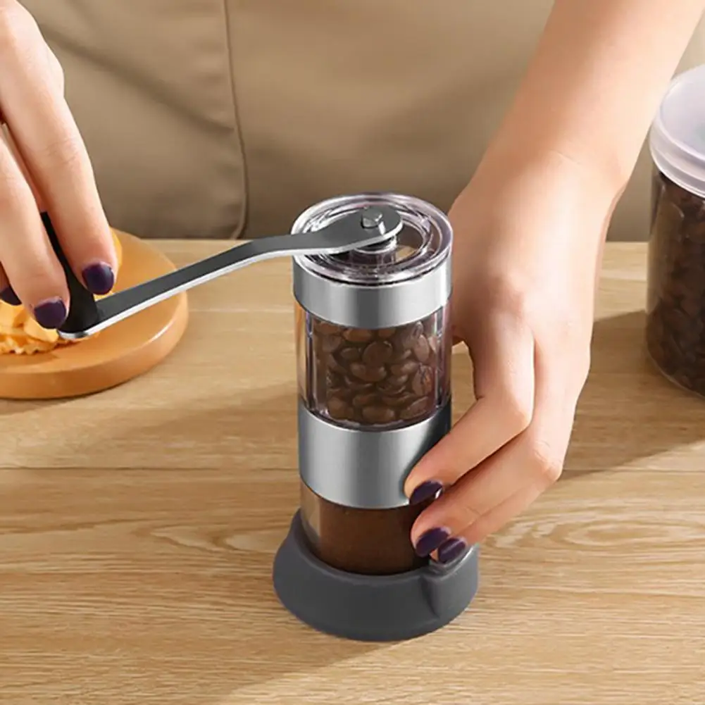 Износостойкая пластиковая кофемолка для пищевых продуктов без батареек ручная