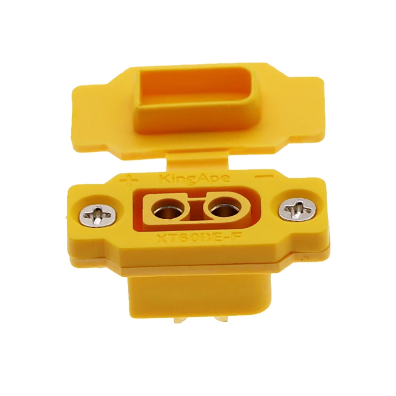 

1 set XT60BE-F XT60E-F Brass Gold Plated Male Connector with Dust-proof Cover