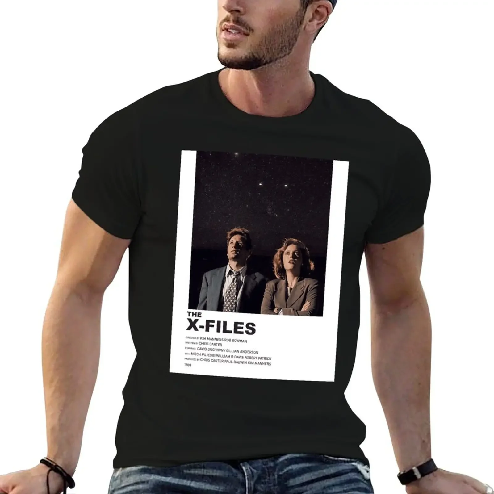 Плакат X-Files Classic. Футболка черные топы больших размеров мужские белые футболки