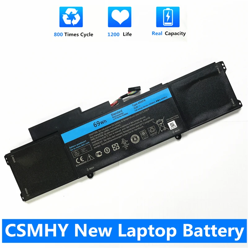 Аккумулятор CSMHY для ноутбука Dell XPS 14 L421X 8 в 69WH 4RXFK ультрабук 14-L421x серия L421x Сменный