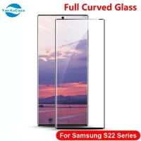 10pcs full cover tempered glass for samsung galaxy s22 ultra plus screen protector film for samsung s21 ultra protective glass