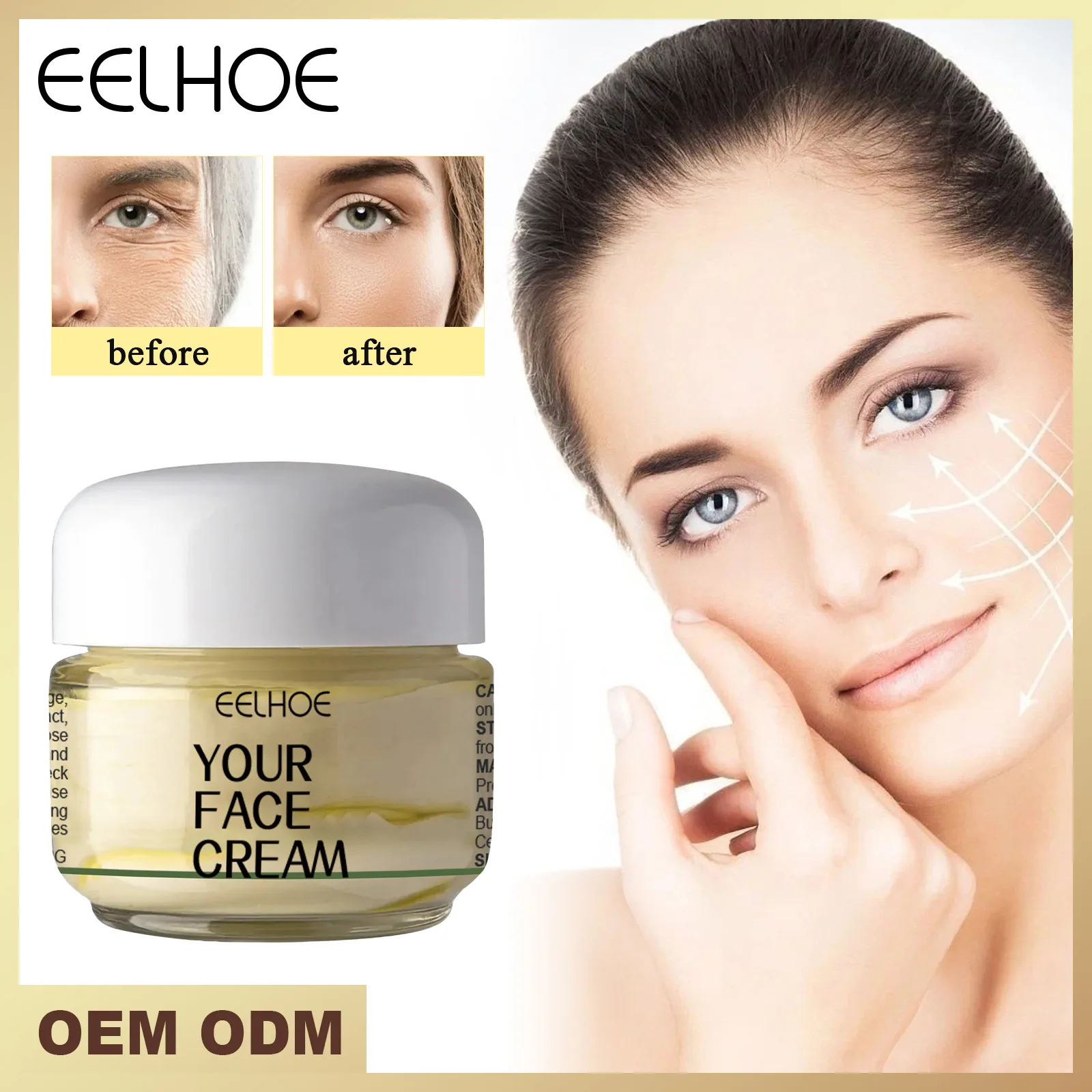

EELHOE Deep Anti-Wrinkle Cream Diminishes Blemishes Fine Lines Firming Brightens Skin Moisturizing Anti-Aging Cream