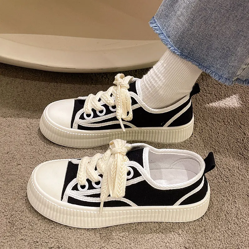 

Women Shoes Autumn Casual Female Sneakers Round Toe Clogs Platform All-Match Modis Fall Summer Creepers Breathable New 2022