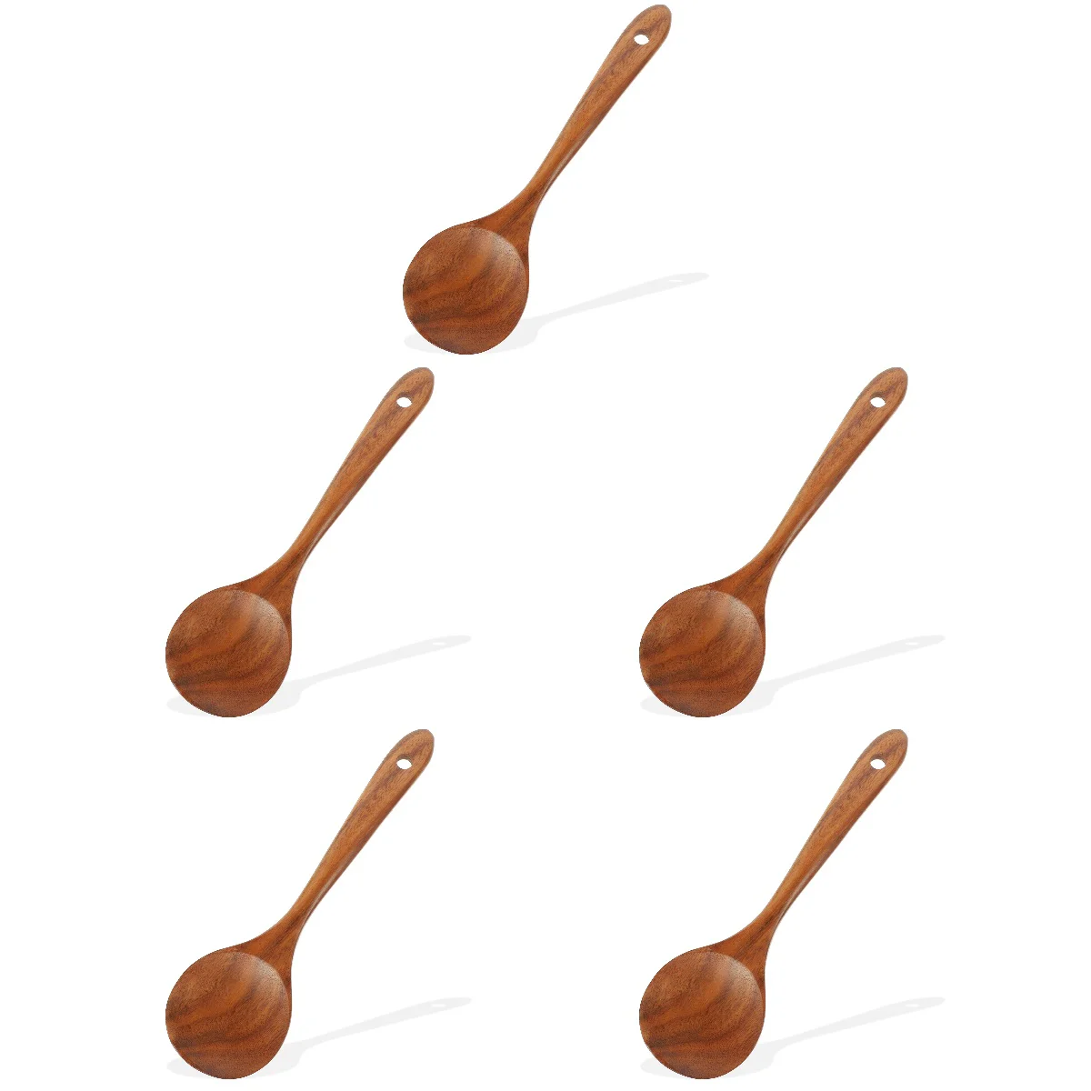 

5pcs Soup Spoon Salad Spoon Seasoning Stirring Spoon Kitchen Soup Spoon Ladle