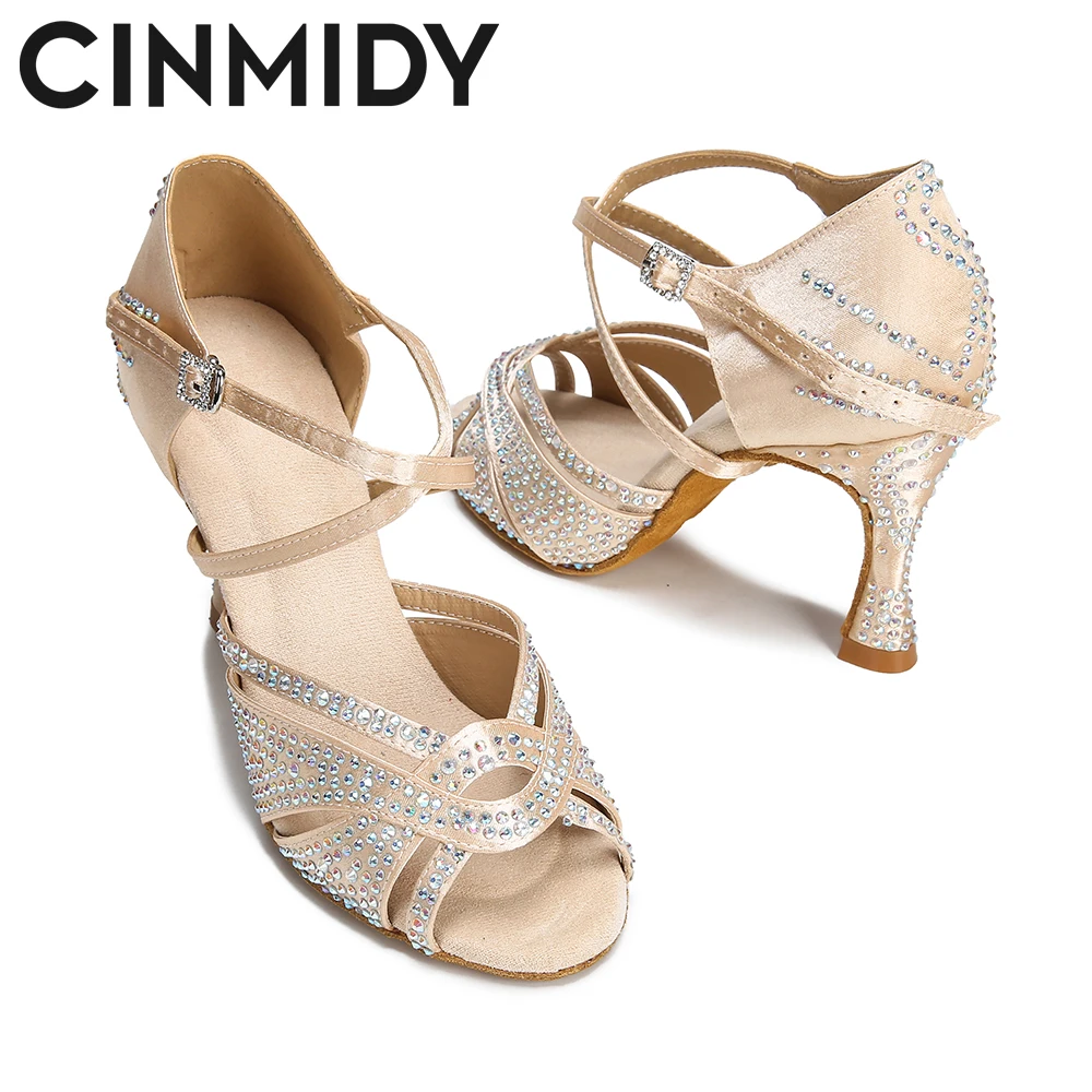 Женские туфли для латиноамериканских танцев CINMIDY на каблуках бальных танго