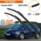 Автомобильный стеклоочиститель для сиденья Толедо MK3 2005-2009 лобовое стекло резиновый силиконовый запасной передний стеклоочиститель 26 