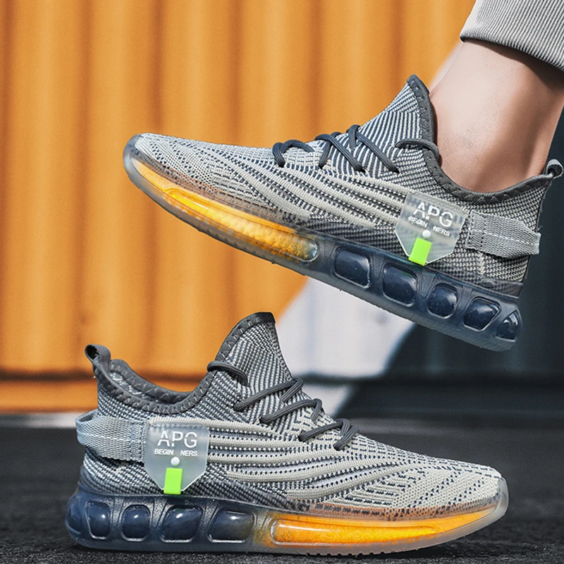 Original Outdoor Sports Shoe For Man Full Palm Air Cushion Walking Running Shoes Lightweight Jogging Sneakers Nice Design Shoe