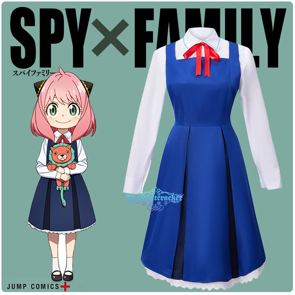 

COWOWO Anime! SPY×FAMILY Anya Forger Game Suit Sweet Lovely Dress Uniform Cosplay Costume Halloween Party Outfit Women Daydress