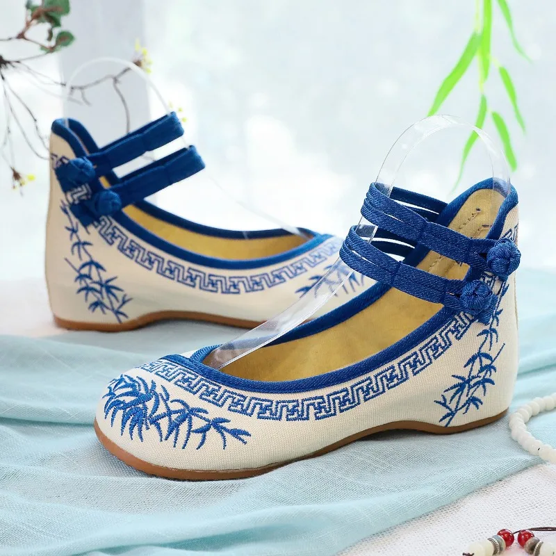 

Женская Винтажная обувь из искусственной ткани на весну и осень, женская обувь с ремешком и пряжкой