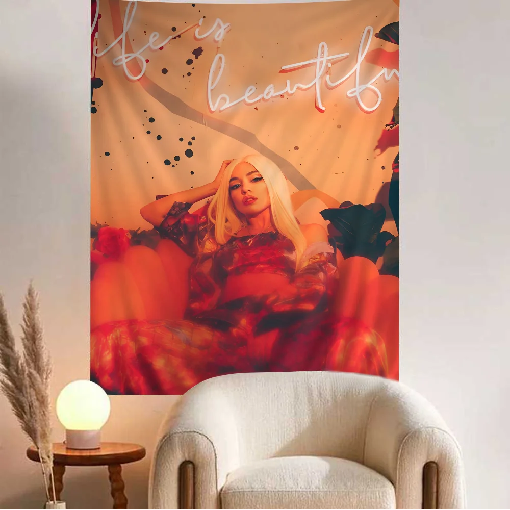 Большой настенный гобелен с принтом Singer A-Ava Max дешевый в стиле хиппи богемный