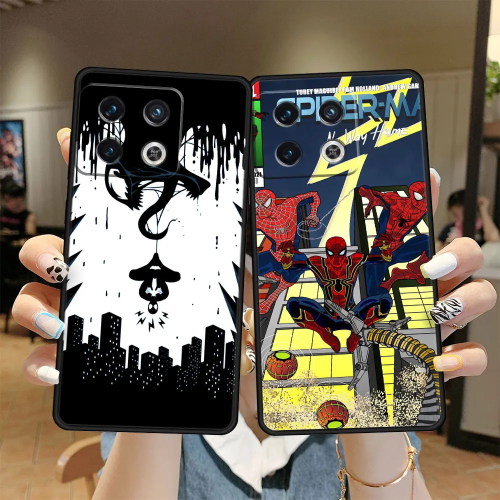 

TPU Case for OnePlus 9R 8 Pro 7T 9RT Nord 2 5G 8T 5G 9 10 Pro N100 N10 Nord Print Capinha Superhero Spiderman Marvel Celular