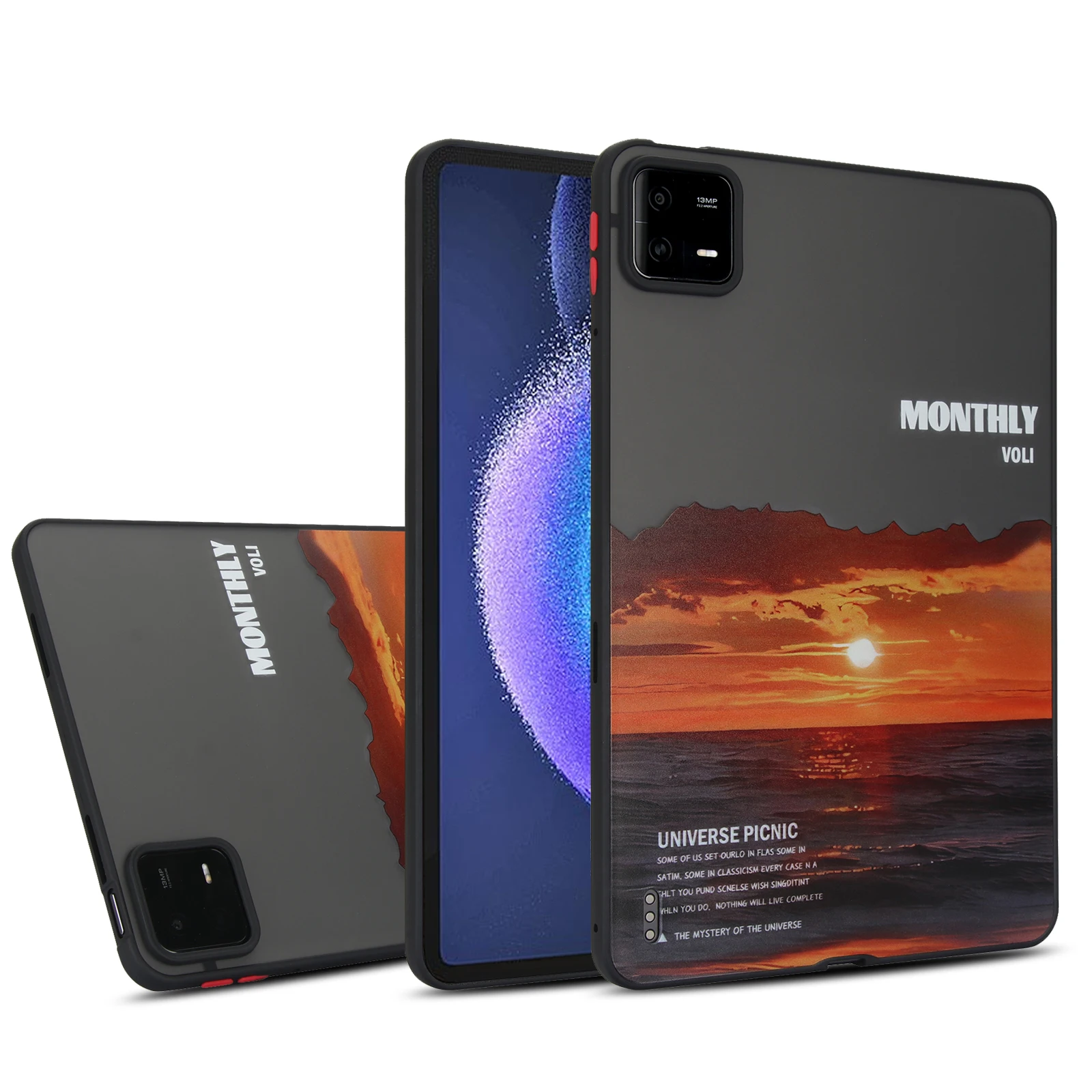 Противоударный чехол для планшета Xiaomi Pad 6 5 Pro 11 дюймов прозрачный ПК + ТПУ мягкий Mi