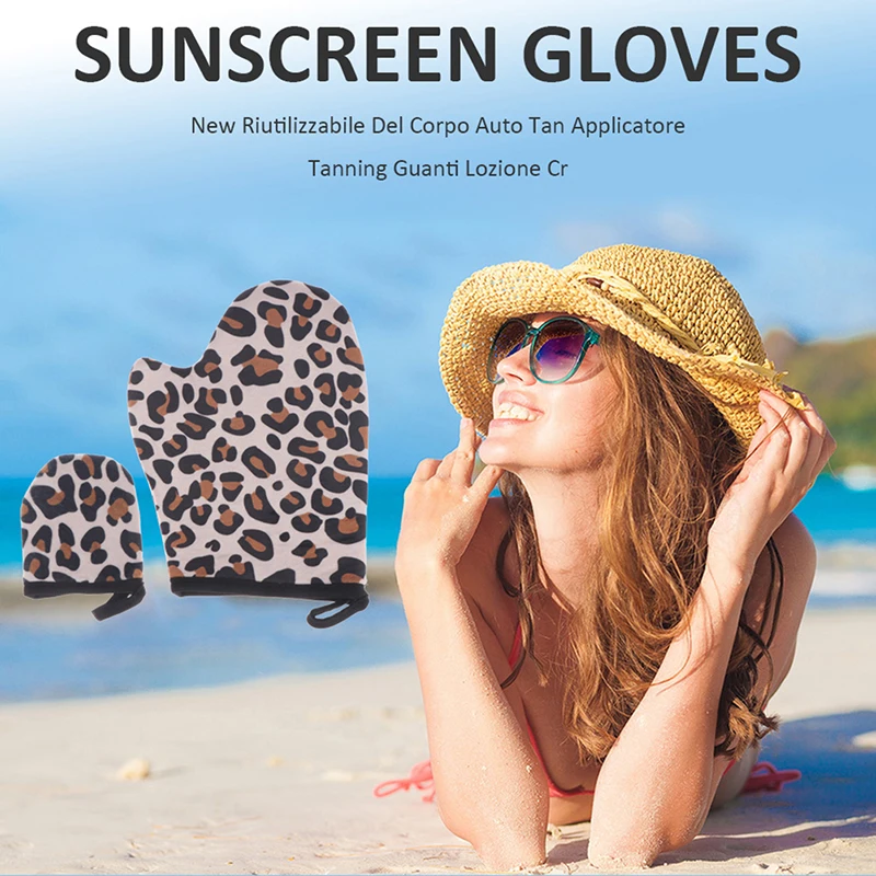 Миниатюрная варежка для загара на лице многоразовый аппликатор искусственного