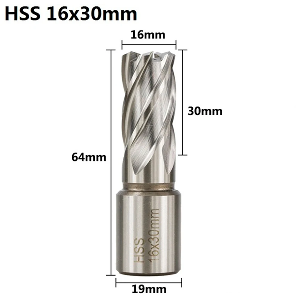 

Drill Bit Annular Cutter High Speed Steel Hole Opener Hollow Accessories Cutting Metal Core Replacement Silver