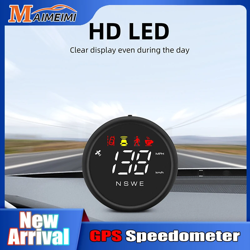 Новинка, Автомобильный цифровой GPS Спидометр KMH, миль/ч, AI, ADAS, видеорегистратор для автомобилей, грузовиков, планшетов HUD, FCWS, ldw, сигнализация PCW