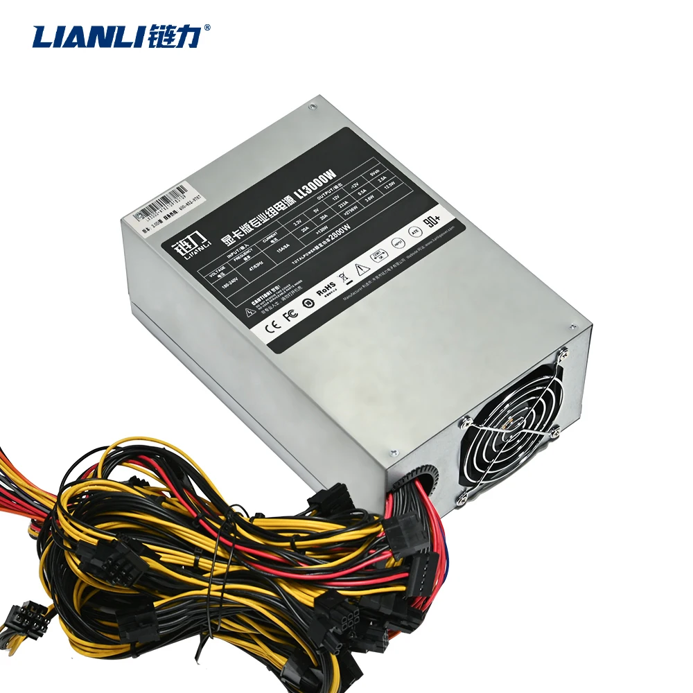

LINALI 93% high efficiency PSU 1800W 2000W power supplies high power computer ATX power supply for gpu server case
