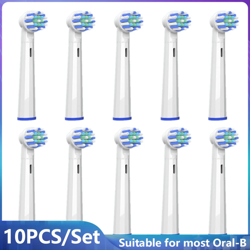 10Pcs Replacement Toothbrush Heads for Oral B D12 D16 D100 EB50 EB2 Sonic Electric Toothbrush Vacuum Soft DuPont Bristle Nozzle