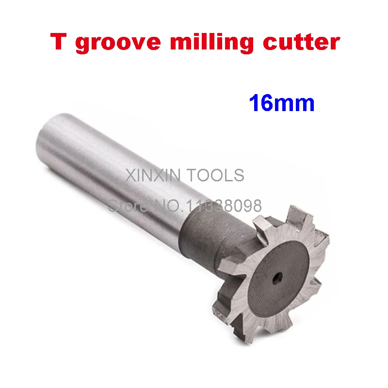 

Free Shipping 2PCS 16*3*4*5*6*8 high speed steel Straight shank T groove milling cutter T type Straight shank milling cutter