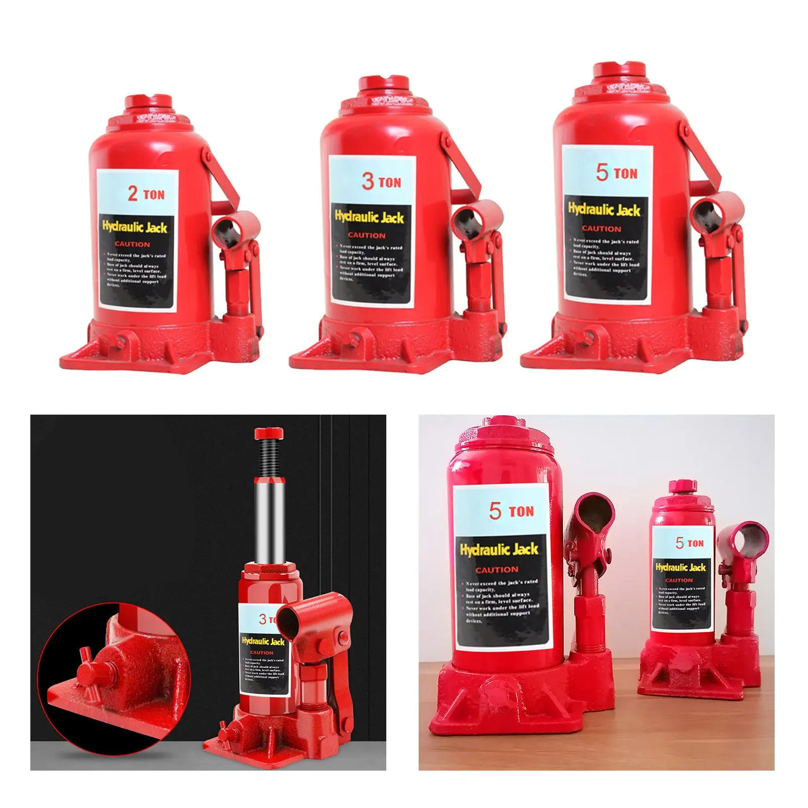 Сверхмощный ручной гидравлический домкрат Портативный автомобильный для