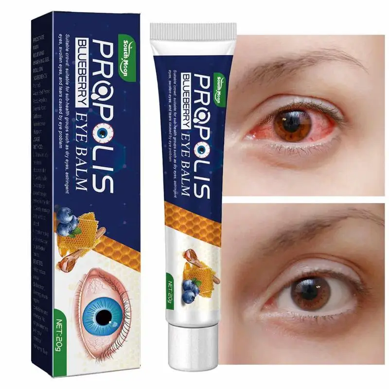 

20g Temporary Firming Eye Cream Moisturizing Propolis Blueberry Eye Balm Reduces Dark Circles Puffiness Firm Delicate Eye Skin