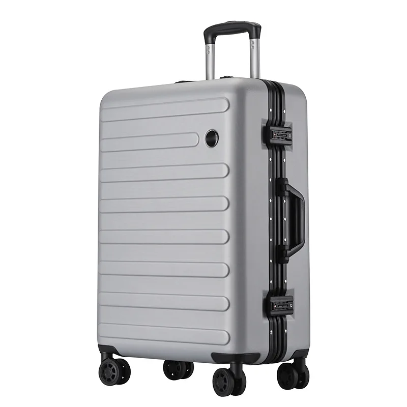 

Vnelstyle Luxury 100% aluminum frame Rolling Luggage spinner carry on business solid color wear-resistant travel Suitcase