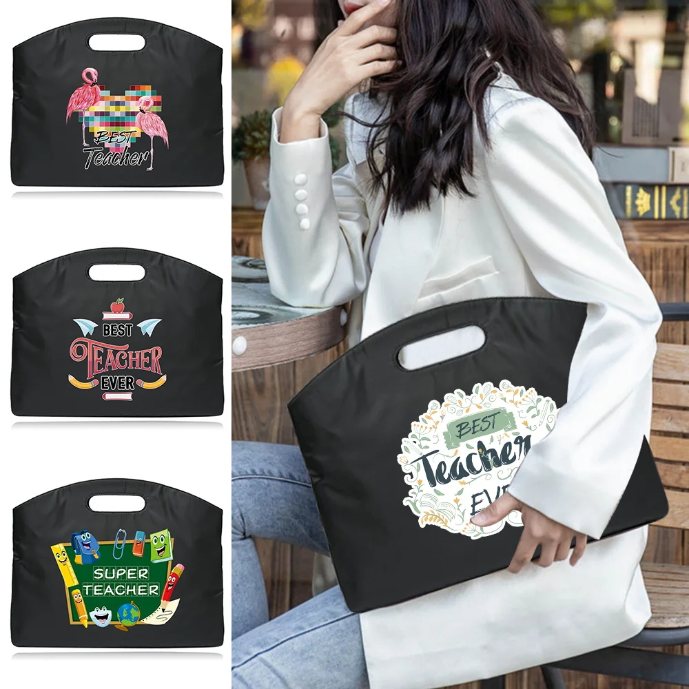 

Document Business Briefcase Handbag Teacher Series Pattern Laptop Office Totes Case Sleeve for Macbook Air Pro 13 Ladies Clutche