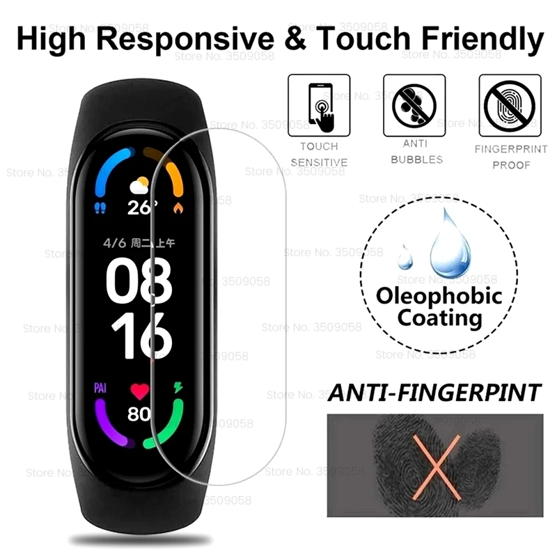 

CHOTOG 9D Curved Protective Film On Xiaomi MiBand 6 Hydrogel Film For Xiaomi Mi Band 6 5 Band MiBand 6 Smart Wristband Not Glass
