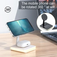25w magnetic wireless charger stand dock for iphone 13 12 pro max mini apple iwatch 7 airpods pd qc3 0 usb fast charging station