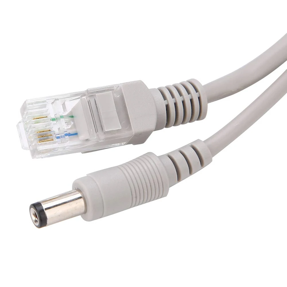 Cable RJ45 and DC Power CCTV Network Lan Cable 5M/10M/15M/20M/30M Optional Gray CAT5/CAT-5e Ethernet  For Security System images - 6