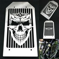 motorcycle stainless steel skull radiator grill cover guard protector for kawasaki vulcan vn2000 vn 2000 2010 2004 2009 08 07 06