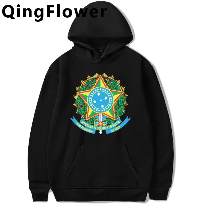 

brazil hoodies male graphic hip hop male pullover hoddies 2022 streetwear