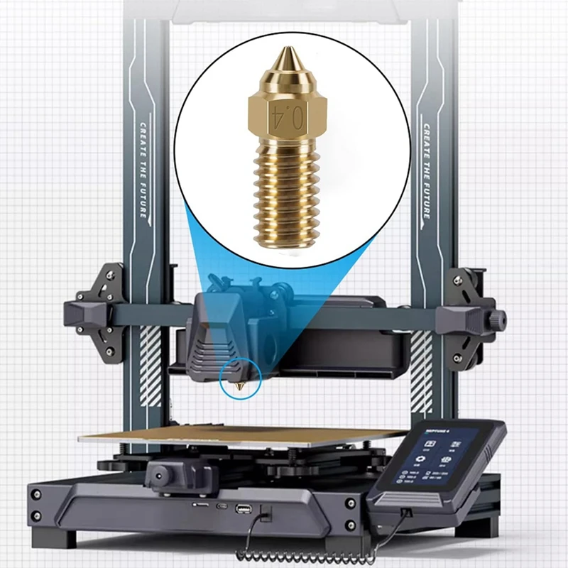 10 шт. детали для 3D-принтера латунь 0 4 мм