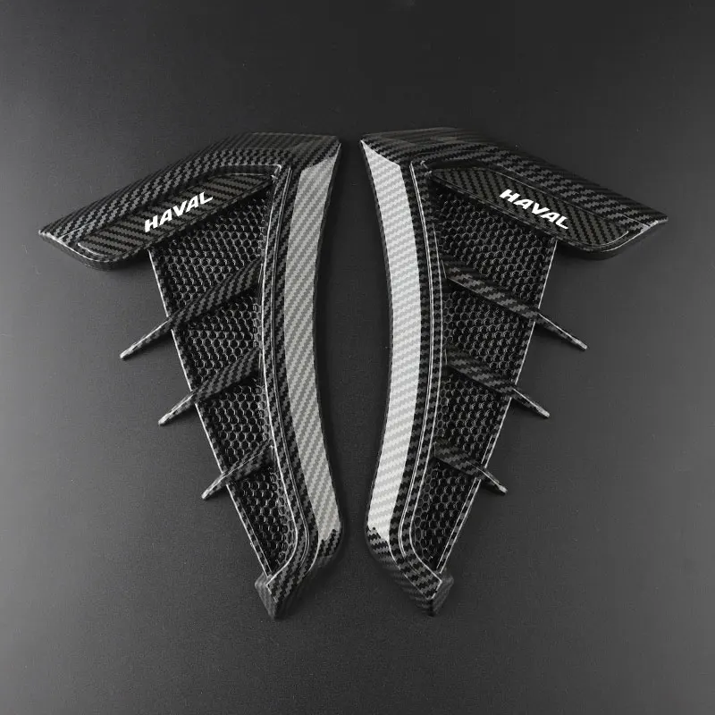 

Углеродное черное автомобильное крыло, боковые вентиляционные отверстия, Впускное отверстие, решетка радиатора, наклейка, крышка для Great Wall Haval/Hover f7 h6 f7x h2 h3 h5 h7 h8