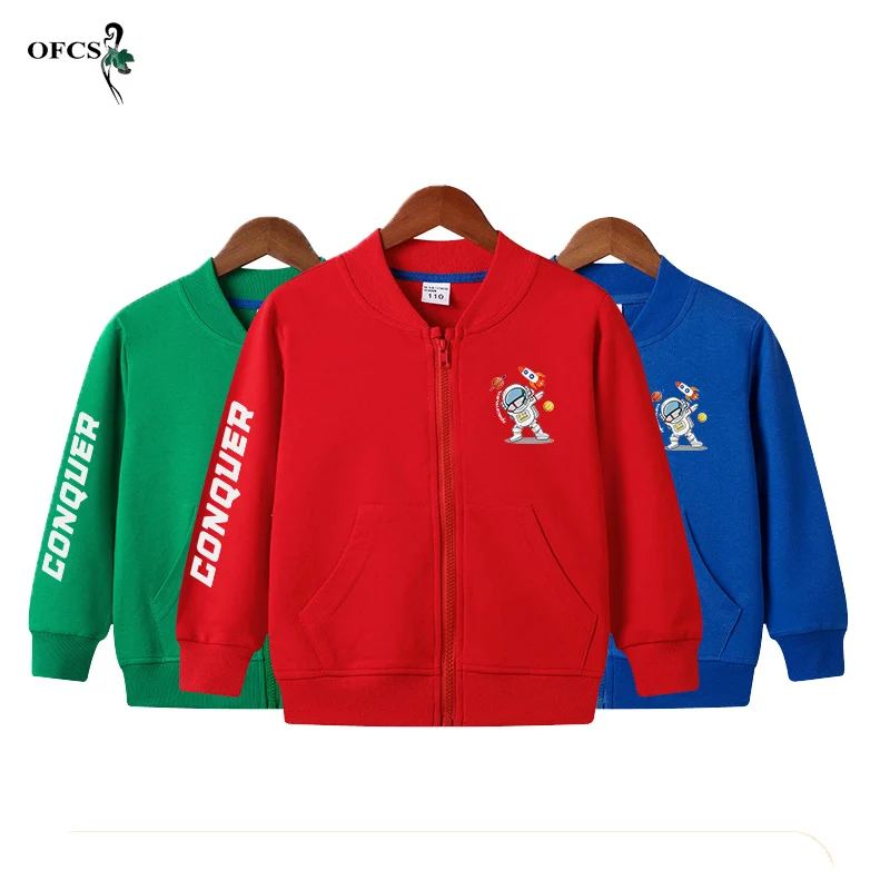 

Best Seller Kids Clothes Boys Girl Jackets Children Zipper Windbreaker Cartoon Print Coat Infant Outerwear Hoodies Cotton Fleece