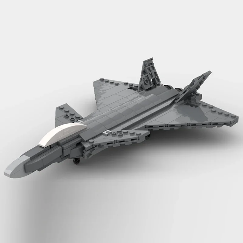 Модель военного самолета MOC строительные кирпичи масштаб 1:72 J-20 дракон модульная
