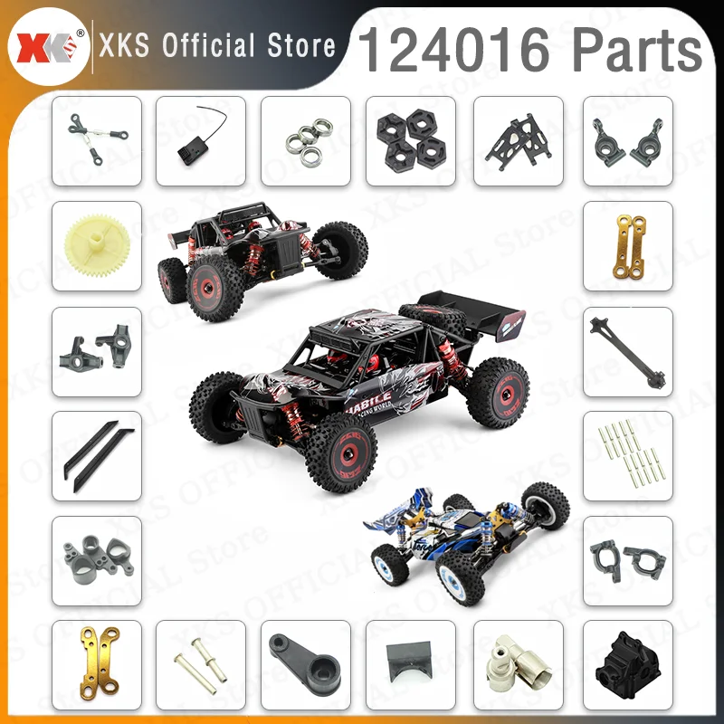 

XKS 124016 124017 1/12 RC Car Accessories Differential cup Wave Box Swing Arm Axis for Wltoys 124016 124017 Original Spare Parts