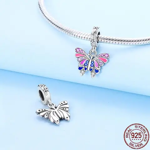 Натуральная 100% стерлингового серебра S925, волшебные подвески в виде глаз, подходят для браслета, бусины, ювелирные изделия своими руками для женщин, подарок, новинка