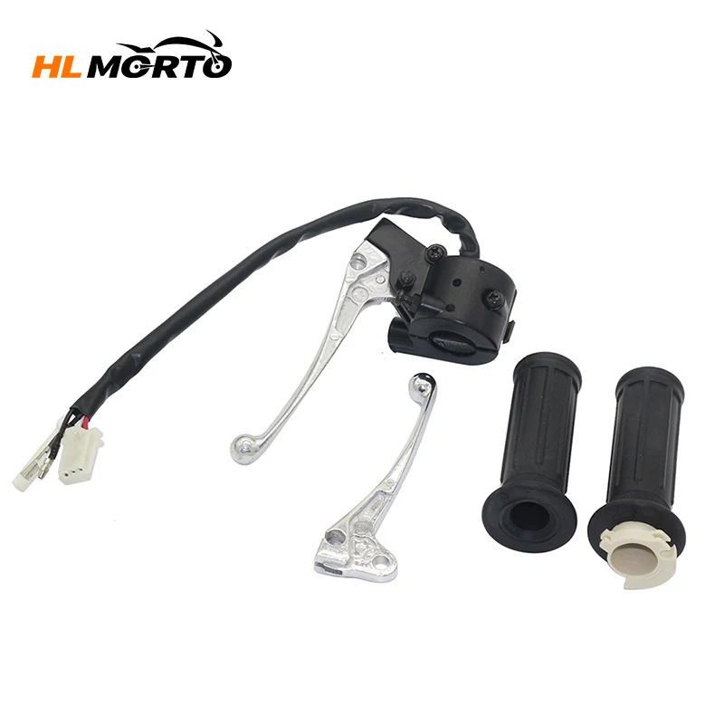 

Twist Throttle Housing Switch Right & Left Brake Lever Pit Bike For Yamaha Pw50 Py50 Whole Set
