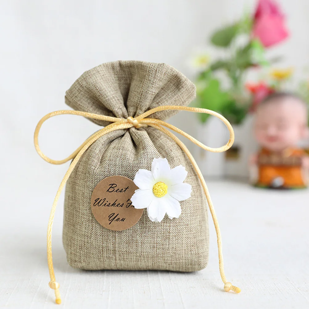 

6 Pcs Cloth Sachets Bags Empty Fresh Scents Packets Dried Flower Lavender Burlap Wardrobe Deodorizer