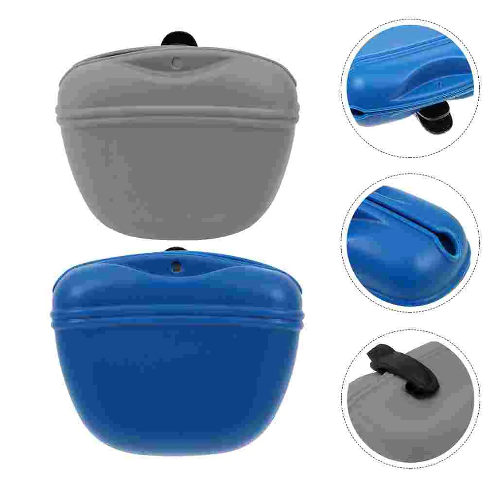 

Training Dog Pouch Pet Treat Snack Waist Puppy Container Storage Carries Fanny Walking Feed Reward Pets Silicone Dispenser Poop