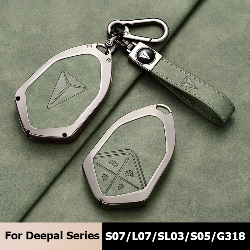Фото Для Changan Deepal S07 L07 Чехол для автомобильного ключа SL03 G318 S05 Чехол для ключей премиум-класса Брелок NFC-карта Защитная пленка для ключей Аксессуары №1