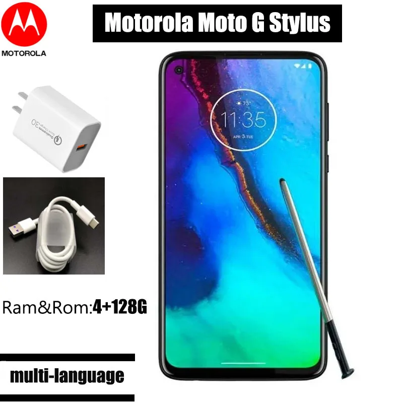 

Motorola Moto G Stylus 4G 128G Android Mobile Phone Global Version 4000mAh Battery