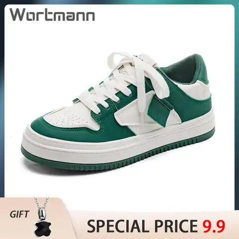 Женские Зеленые кроссовки Wortmann, новинка весны 2023, спортивная обувь на толстой подошве для отдыха, стильная обувь 2023