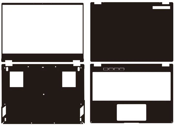 Наклейка из углеродного волокна для ноутбука защитная пленка Asus ROG Flow X13 GV301