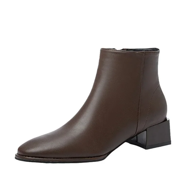 Женские ботильоны в британском стиле новые остроконечные ботинки челси уличная